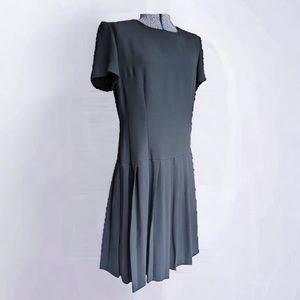 Black pleated Dress Barn Quality fabric dress